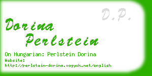dorina perlstein business card